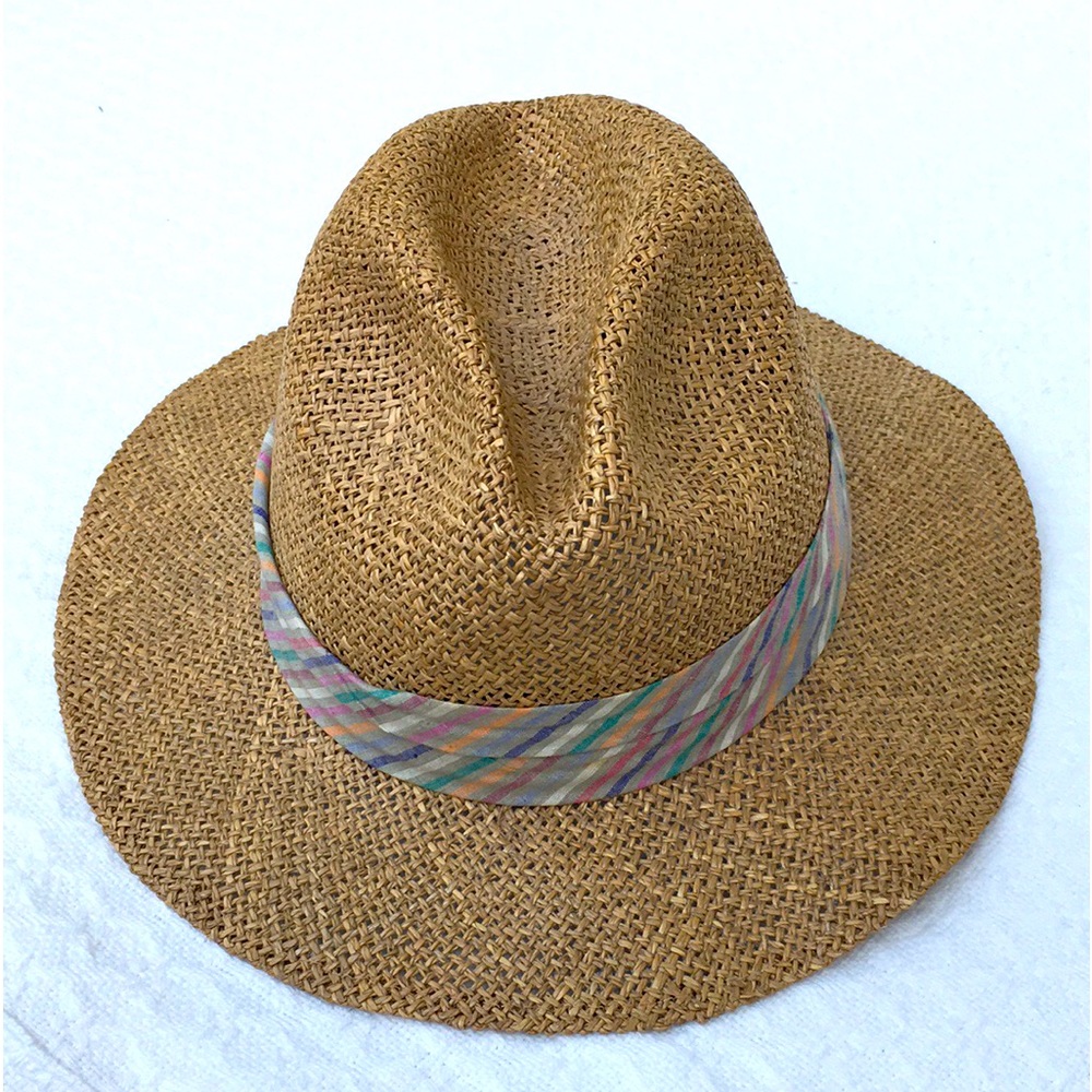 SEAGRASS FEDORA HAT MEDIUM A 177-013